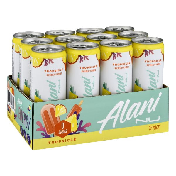 Alani Nu SugarFree Energy Drink, PreWorkout Performance, Tropsicle