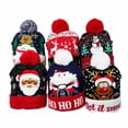 thumbnail image 5 of Lindo gorro navideño iluminado con luces LED intermitentes, muñeco de nieve, gorro de punto de color cálido para invierno, regalo de Navidad para decoración de fiesta de Navidad de Año Nuevo, 5 of 5