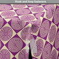 thumbnail image 4 of Abstract Dog Crate Cover, Ornamental Design of Round Motifs Placed in Rhombus Feels, Easy to Use Pet Kennel Cover Small Dogs Puppies Kittens, 7 Sizes, Pale Yellow Purple, by Ambesonne, 4 of 6