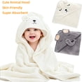 thumbnail image 4 of 2 Pack Hooded Baby Towels - Premium Ultra Soft Organic Baby Bath Towel – Absorbent and Hypoallergenic Towels for Baby Boy Girl, Toddler, Newborn Essentials, 4 of 6