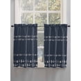thumbnail image 5 of Rustic Botanical Living Room Curtains 2 Panel, Japanese Herb on Black Simple Art Cafe Window Treatment, Farmhouse Bedroom Bathroom Kitchen Curtains Drapes 104"x45", 5 of 6