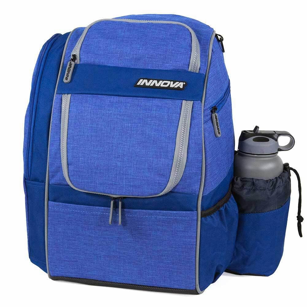 Innova Excursion Disc Golf Backpack Bag Holds 25 Discs Spacious Side Pocket Rain Cover Included Blue Walmart