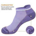 thumbnail image 6 of Loritta Womens Ankle Socks, Athletic Running Sports Cushioned Colored Socks 6 Pairs, Size 6-8, 6 of 6