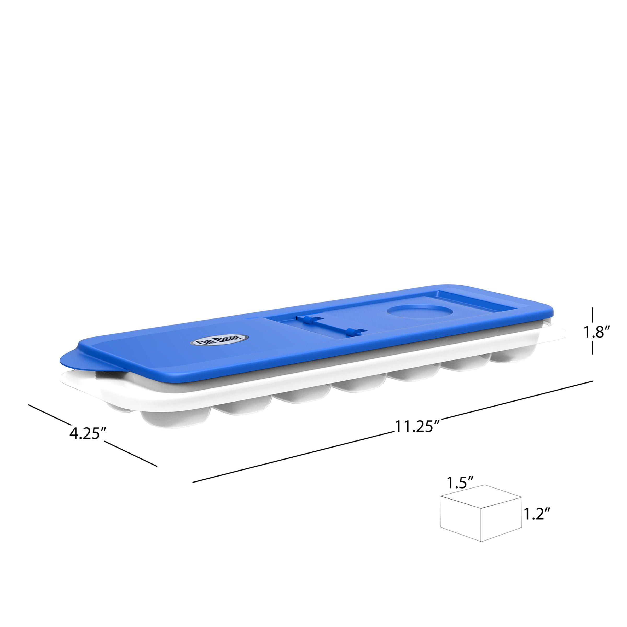 Chef Buddy Silicone Slow Melting 0.75 Gal. Capacity Ice Cube Trays (2-Pack)  M030225 - The Home Depot