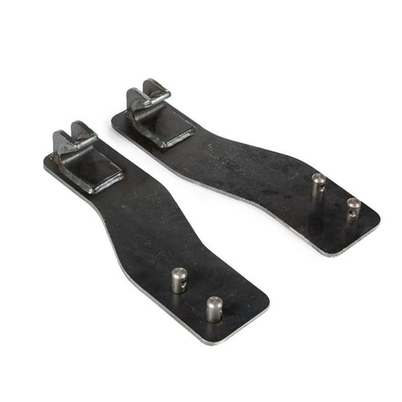 Titan Attachments Weld-On Quick Tach Mount Plates Fits John Deere Tractor Loaders, Black Finish, JD Hook & Pin