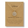 thumbnail image 1 of PVCS Chaîne de Pièces Dorée Collier Jour et Nuit Douze Constellations Collier Couple, 1 of 1