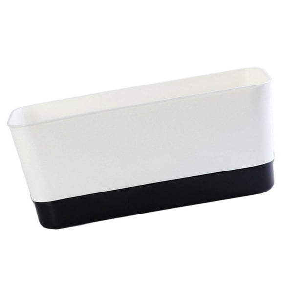 Caja de ventana de plantador Rectángulo Flower Pot funcional Compacto transpirable adjunto Negro