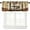 Coffeee-4, variant on Warm Coffee Valances Curtains for Windows, Vintage Style Windows Curtain Valance for Kitchen Bedroom Bathroom Decor with Rod Pocket, One Panel 54X18 Inches