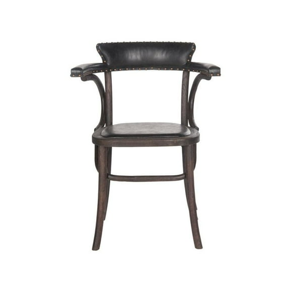 Safavieh KENNY 19''H ARM CHAIR - BRASS NAIL HEADS