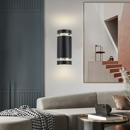 

Modern Outdoor Wall Lamp Porch Wall Sconce Aluminum Upper And Lower Wall Lamp Suitable For Gate Courtyard Terrace Wall Lamp Christmas Halloween Decoration Room Home Decor XYZ 5552
