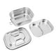thumbnail image 1 of Lunchbox De Metal, Lonchera De Acero Inoxidable Con Tapa Sellada, Diseño De Compartimento Cuadrado, Acero Inoxidable 304 Aislado, Ideal Para Escuela, Trabajo,, 1 of 7