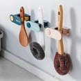 thumbnail image 4 of Wall Mounted Broom Holder, 3-Pack Self Adhesive No Drill Mop Clips for Kitchen, Bathroom Organizer, 4 of 5
