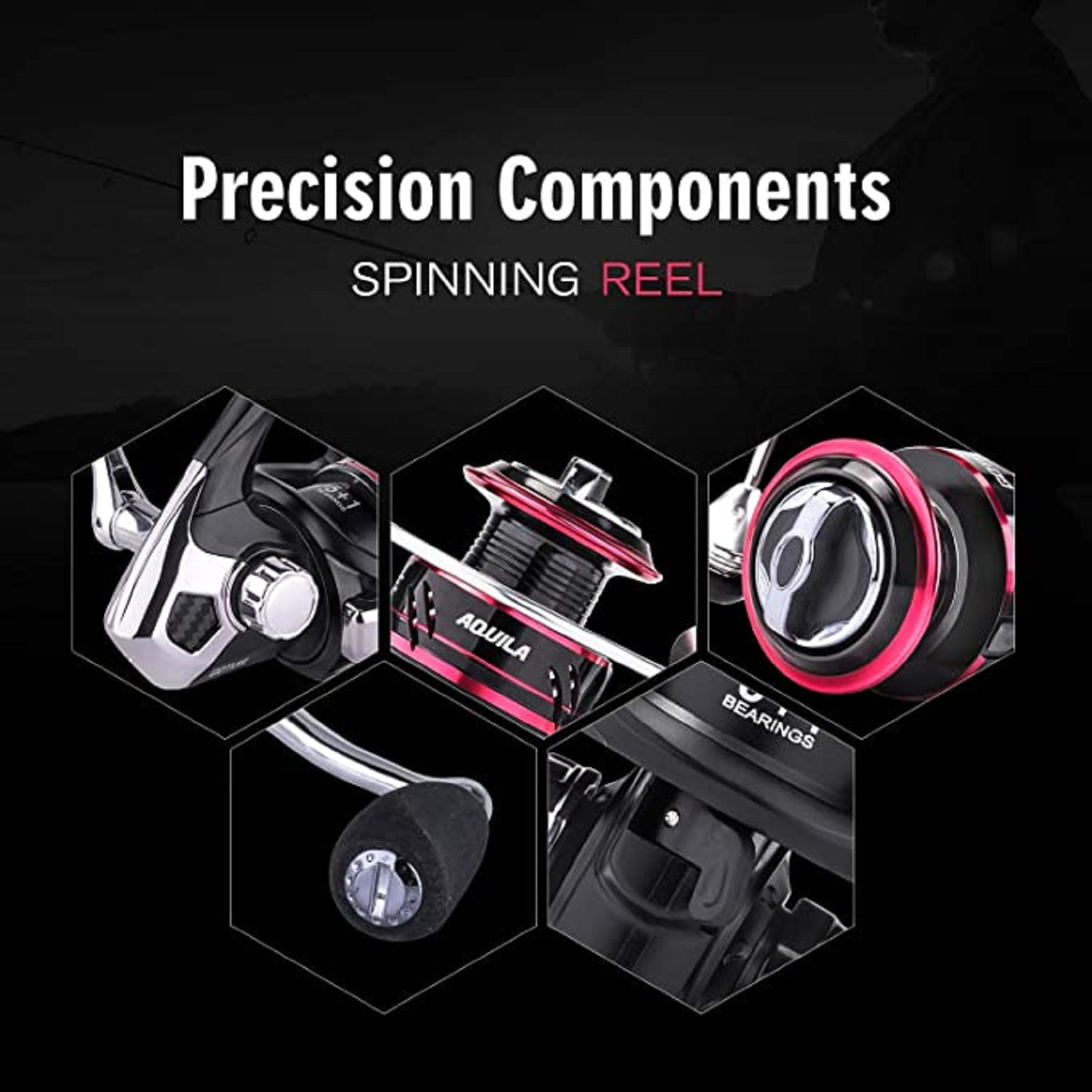 Goture Spinning Reel - Stainless Steel Bearings Smooth Powerful Fishing Reel Spinning 5.2: 1 Gear Ratio Reels Left/Right Interchangeable Ice Fishing Reels