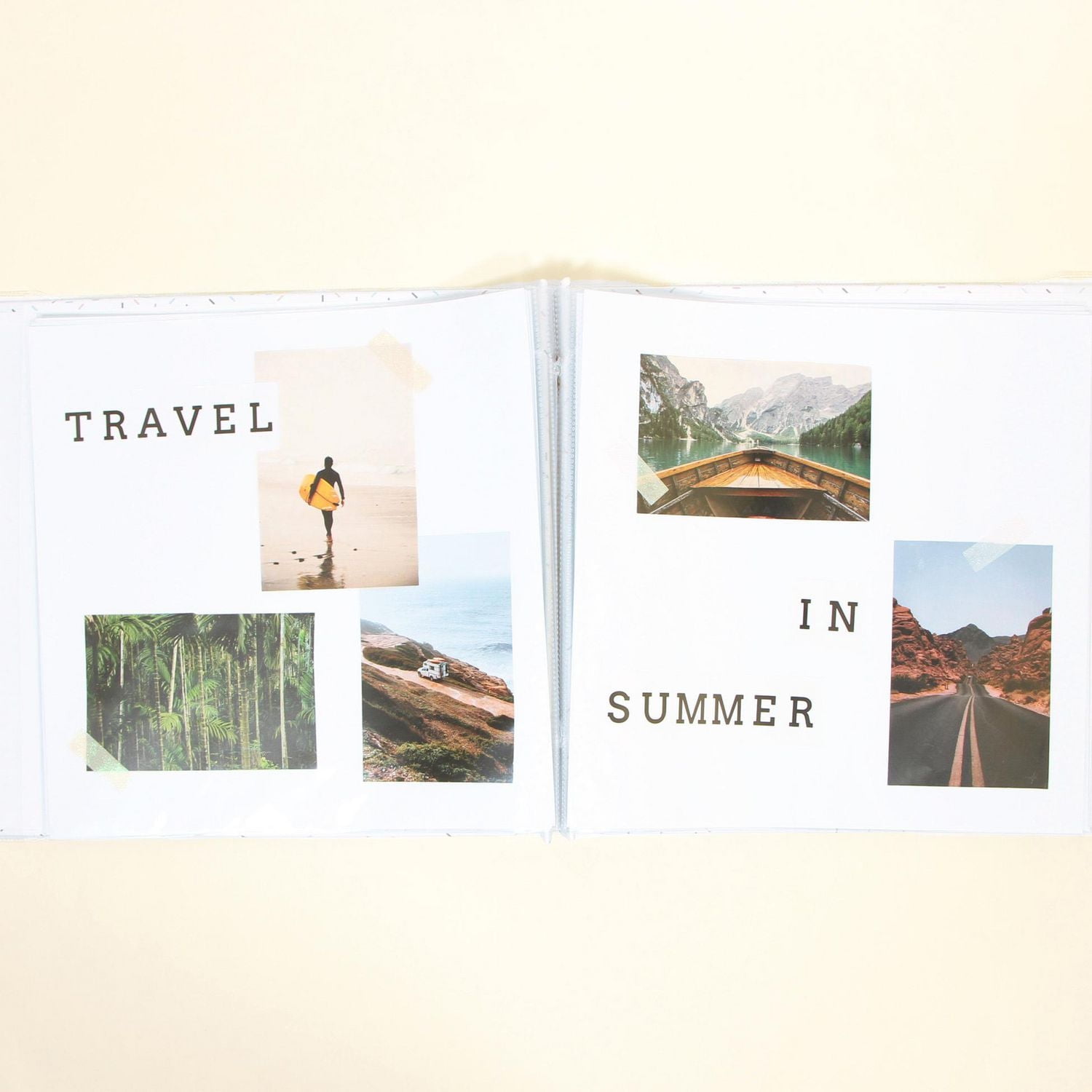 CRAFTY & CO. Scrapbook & Photo Album White, 10 Sheets, SCRAPBK ALBUM WHITE