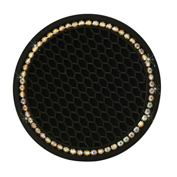 Specollect Anti-Slip Water Cup Pad,Anti-Slide Fixate Sticky Mat for Car, Silica Gel Non-Slip Pads for Radar Detector Cellphone, Pad, Keys,Glass, Mirrors, Whiteboards 2PC