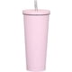thumbnail image 1 of Taza de viaje de 750 ml, taza de acero inoxidable de doble pared, botella de agua con aislamiento al vacío, taza de café con agua aislada, taza de doble pared con pajita, cepillo y tapa, 1 of 5