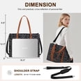thumbnail image 2 of Bolsa tote para laptop BTOOP para mujeres trabajo 15.6 pulgadas de lona, 2 of 9