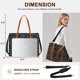 thumbnail image 2 of Bolsa tote para laptop BTOOP para mujeres trabajo 15.6 pulgadas de lona, 2 of 9