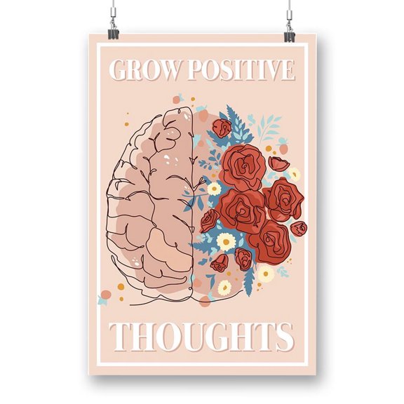 Grow Positive Thoughts. Poster - Smartprints Designs,