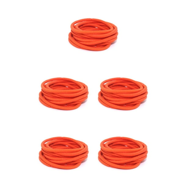 Sonducket 10 piezas de bandas para el cabello elásticas con moño decorativo protector de cola de caballo titular sin costuras Scrunchies Type2 NO2