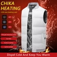 thumbnail image 2 of CKpwisy Quilted Heated Vest for Women for Hunting/HikingHeated Vest Rechargeable Electric Heated Body Lightweight Quilted Heating Vest white S, 2 of 5