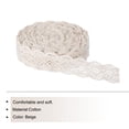 thumbnail image 3 of Uxcell Lace Trim Ribbon 10 Yards 0.59 Inch Cotton Elastic Trim for Craft,Gift Wrappers,Headbands,Beige Style 21, 3 of 5