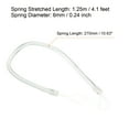 thumbnail image 2 of Unique Bargains 11' Plastic Retractable Spring Coil Strap Key Holder Stylus Cord, Clear 5 Pack, 2 of 5