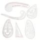thumbnail image 3 of Juego de 6 herramientas de costura con regla para ropa, multifuncionales, ligeras, de plástico, para sastrería, 3 of 14
