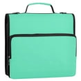 thumbnail image 2 of 3 Ring Zipper Binder with Shoulder Strap Waterproof Trapper Keeper 2 Inch D-Ring 500 Sheets Capacity Spearmint, 2 of 8