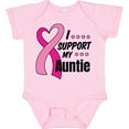 thumbnail image 3 of Inktastic Breast Cancer Awareness I Support My Auntie with Pink Ribbon Boys or Girls Baby Bodysuit, 3 of 5