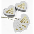 thumbnail image 5 of Inkdotpot Made With Love Wedding Bottle Tag Real Gold Foil Favor Hang Tag 100 Pack, 5 of 6