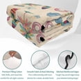 thumbnail image 4 of Quilts Queen Size Bedding Set, Summer Beach Lightweight Quilted Comforter, Retro Watercolor Surfboard Coconut Tree Soft Reversible Bedspread Coverlet with Pillow Covers for All Season, 90" x 96", 4 of 9