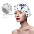 thumbnail image 4 of YFYANG Women's Double Waterproof Shower Cap, Blue Horse Graffiti Reusable Hair Cap for All Hair Styles and Head Sizes, 4 of 9