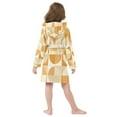 thumbnail image 7 of FORMRS Niños Bathrobe Unisex Hooded Robe Soft Plush Pajamas Sleepwear, Size 7-9T, Geometric Circles, 7 of 7