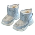 thumbnail image 4 of Zshosam Winter Shoes for Boys Baby Boys Girls Boots Warm Winter Shoes for Girls Boys Waterproof Fleece Kids Snow Boots Infant Booties Walking Shoes for Indoor Outdoor Size 8.5,(Grey Toddler 8.5), 4 of 6