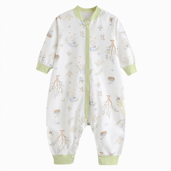 larppty Baby Sleep Sack with Legs Infant Sleepsuit Newborn Long Sleeve Wearable Blanket for Boys Girls