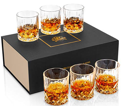 10 oz Bulk Packaging Set of 6 Classic Whiskey Lowball Old Fashoned Glasses 