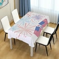 thumbnail image 7 of Coolnut Independence Day Rectangle Tablecloth Spill-Proof Polyester Table Cloth Table Cover for Kitchen Dining Picnic Holiday Party Decoration,54"x54", 7 of 7