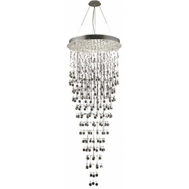 Elegant Lighting Galaxy 30" 16 Light Elements Crystal Chandelier