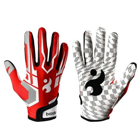 Image of TONKBEEY High-quality Football Gloves Silicone Grip Receiver Gloves for Kids Youth