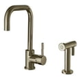 thumbnail image 1 of Whitehaus WH2070826-BN Jem Collection Single-Handle Side Sprayer Kitchen Faucet in Brushed Nickel, 1 of 1