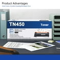 thumbnail image 5 of TN450 TN420 High Yield Toner Cartridge 2 Black Compatible for Brother HL-2280DW HL-2270DW DCP-7065DN Printer, 5 of 6