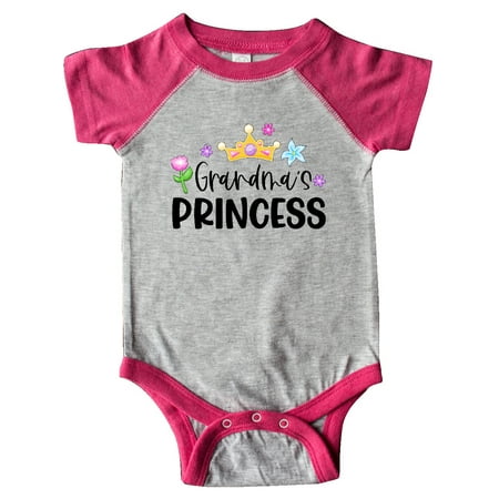 

Inktastic Grandma s Princess Crown and Flowers Gift Baby Girl Bodysuit