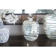 thumbnail image 2 of DecMode 8" x 12" Silver Glass Decorative Jars with Stoppered Top, 1-Piece, 2 of 7