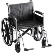 Nova Steel & Vinyl Wheelchair W/Detach Desk Arms & Footrests : 22" Elevating Leg Rests