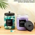 thumbnail image 4 of Glass Jars Laundry Containers with Lid, 0.5 Gallon Room Organization and Storage Jars, Laundry Detergent Container Laundry Powder Pods Holder, Glass Jar Wide Mouth with Scoops, Labels, 4 of 8