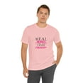 thumbnail image 6 of Real Heroes Fight Cancer Pink Unisex Jersey Short Sleeve Bella+Canva Tee, 6 of 12