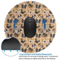 thumbnail image 4 of Disketp Cute Dogs Head Small Mouse Pad 7.9x7.9 Inches,Washable Round Mousepad for Office Laptop Computer,Non-Slip Rubber Base Mouse Pads for Wireless Mouse, 4 of 8