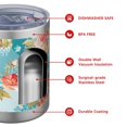 thumbnail image 4 of 12oz Tumblers Pioneer Flower Vacuum Insulated Stainless Steel Travel Tumbler Cups Mug with Lid and Straw for Beer,Coffee,Beverages with Cleaning Brush for Cold & Hot Drinks, 4 of 5