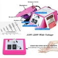thumbnail image 6 of Electric Nail Drill Machine Nail File Drill Set for Acrylic Nails Gel Nail Glazing Nail Drill Nail Art Polisher Sets Glazing Nail Drill Grinder Manicure Pedicure, 6 of 8